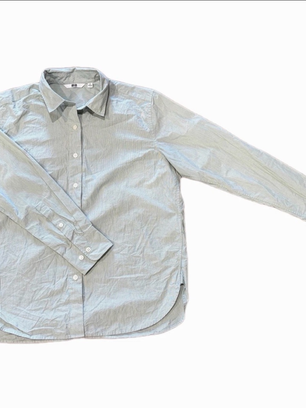 UNIQLO Pale Blue Cotton Button-Down Shirt